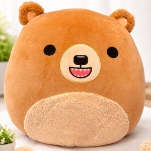 Squishmallows Stokely Brown Bear Plush 16”